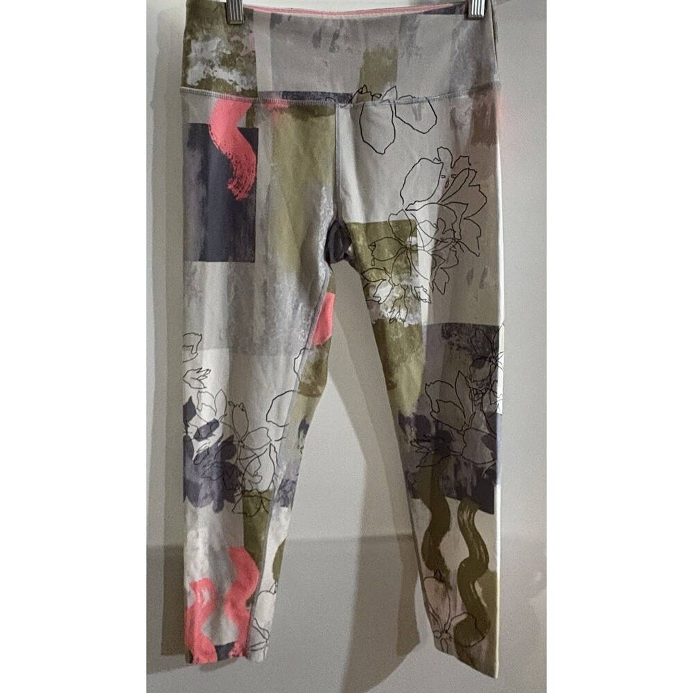 Calvin Klein Performance Women’s Regular M Multicolor Floral Ankle Leggings Logo